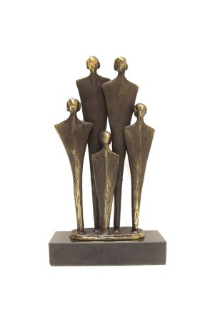 WMA620 Gezin modern 3 kinderen 18cm 