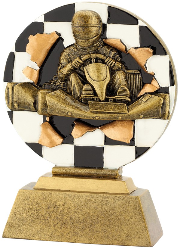 Standaard met racer / raceauto Serie WST1075