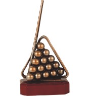 Luxe trofee biljart / poolen / snooker 25,5cm WBEL 195B