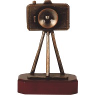 Luxe trofee camera op statief / fotograaf 22.5cm WBEL 200B