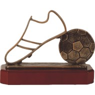 Luxe trofee voetbal / voetbalschoen 17cm WBEL 207B