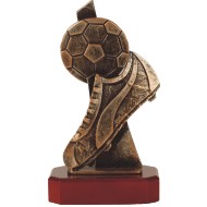 Luxe trofee voetbal en voetbalschoen 24,5cm WBEL 240B