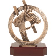 Luxe trofee paard / paardrijden 25,5cm WBEL 298B