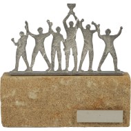 Luxe trofee winnend team / team met trofee 19cm WBEL 609