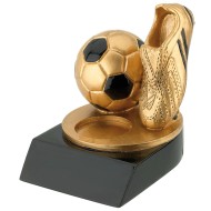Standaard met Gouden Voetbalschoen en bal WST240 6x7,5