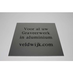 Aluminium graveren