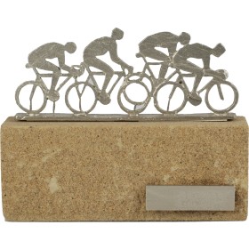 Luxe trofee met fietsers / wielrenners 16cm WBEL 600