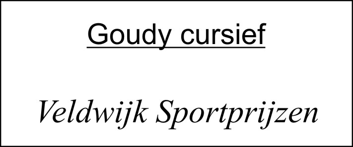 Goudy Cursief