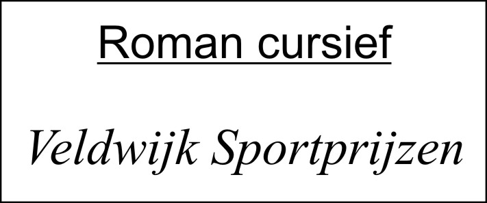 Roman Cursief